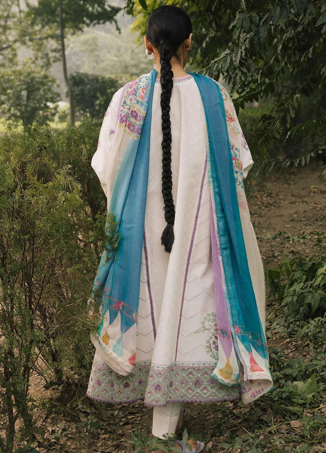 Coco By Zara Shahjahan Embroidered Lawn Suits Unstitched 3 Piece CZS22SS 3B - Spring / Summer Collection