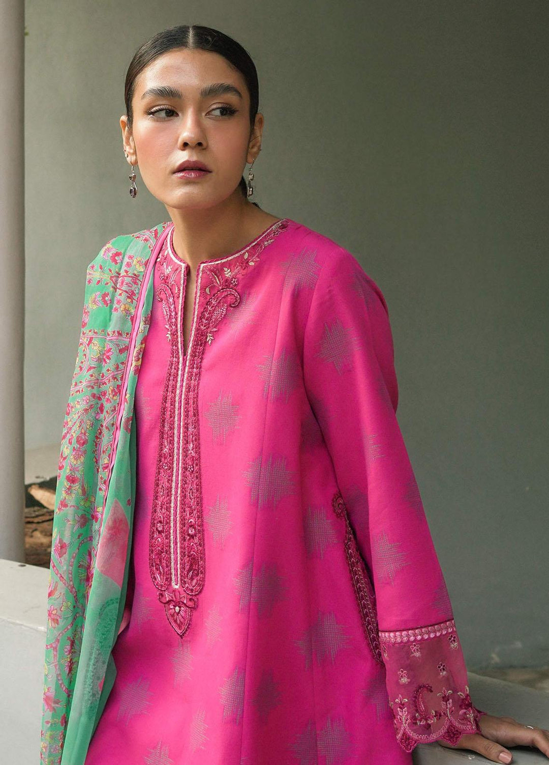 Coco By Zara Shahjahan Embroidered Lawn Suits Unstitched 3 Piece CZS22SS 5A - Spring / Summer Collection