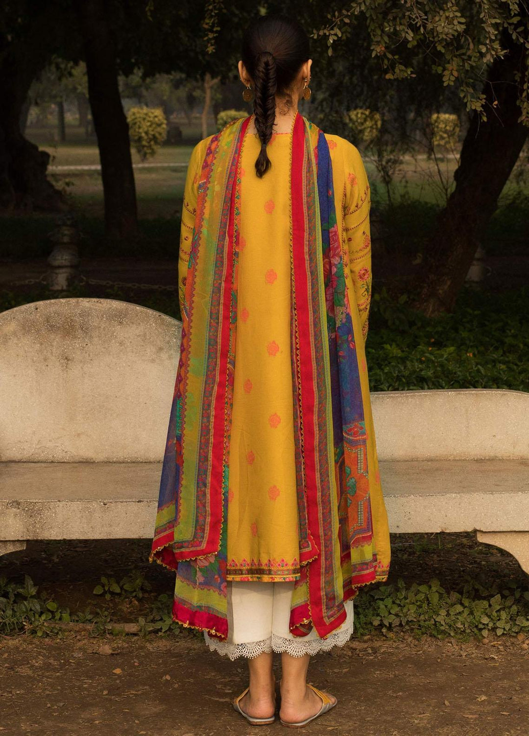 Coco By Zara Shahjahan Embroidered Lawn Suits Unstitched 3 Piece CZS22SS 9A - Spring / Summer Collection