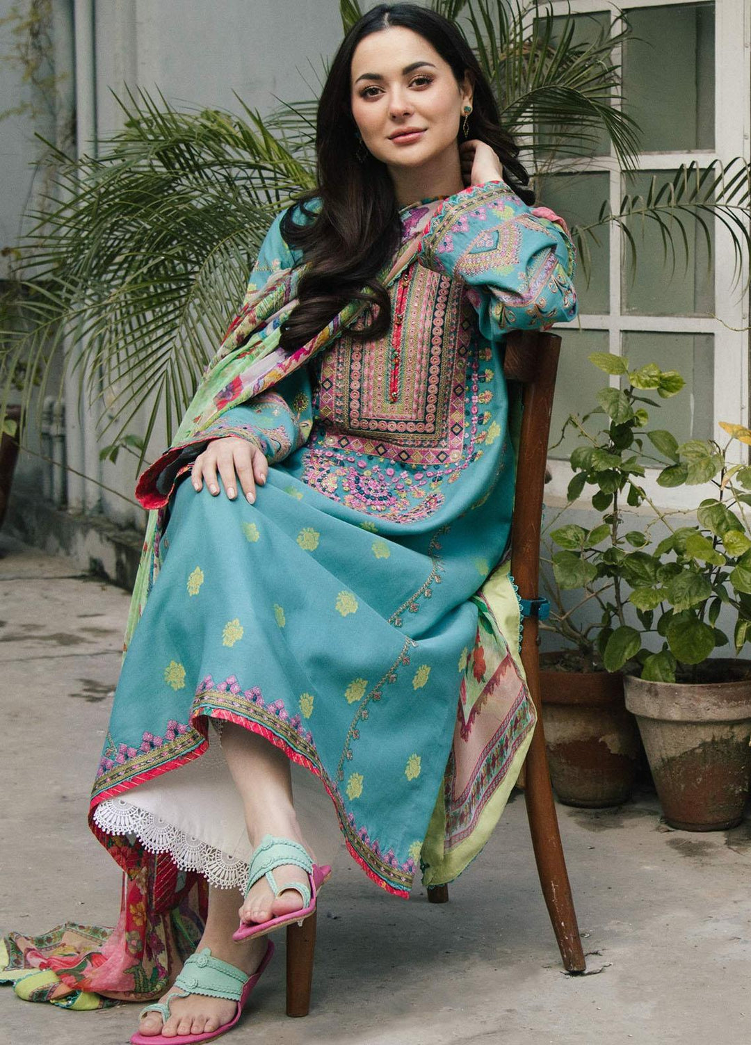 Coco By Zara Shahjahan Embroidered Lawn Suits Unstitched 3 Piece CZS22SS 9B - Spring / Summer Collection