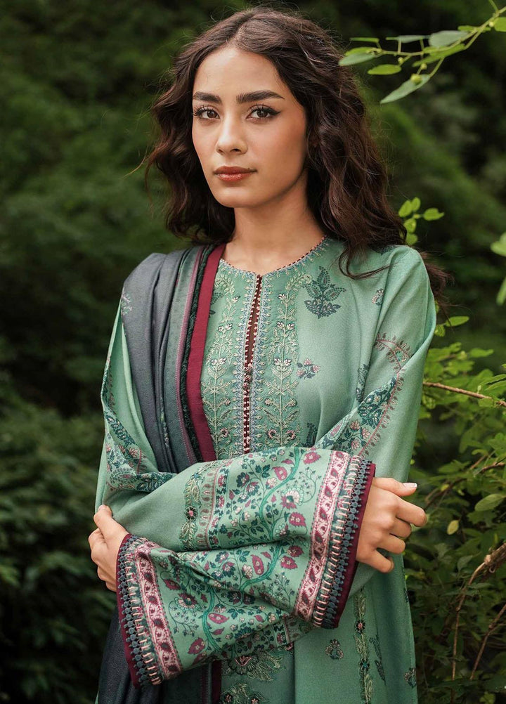 Coco By Zara Shahjahan Embroidered Linen Suits Unstitched 3 Piece CZS22W 4A - Winter Collection