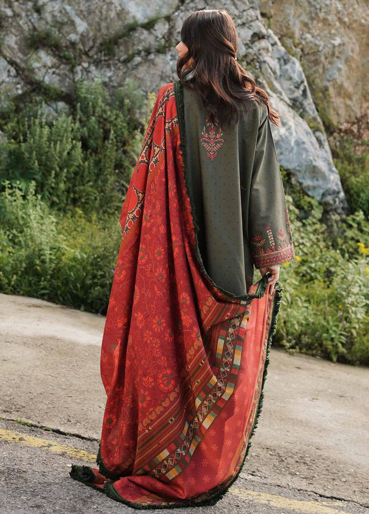 Coco By Zara Shahjahan Embroidered Linen Suits Unstitched 3 Piece CZS22W 7A - Winter Collection