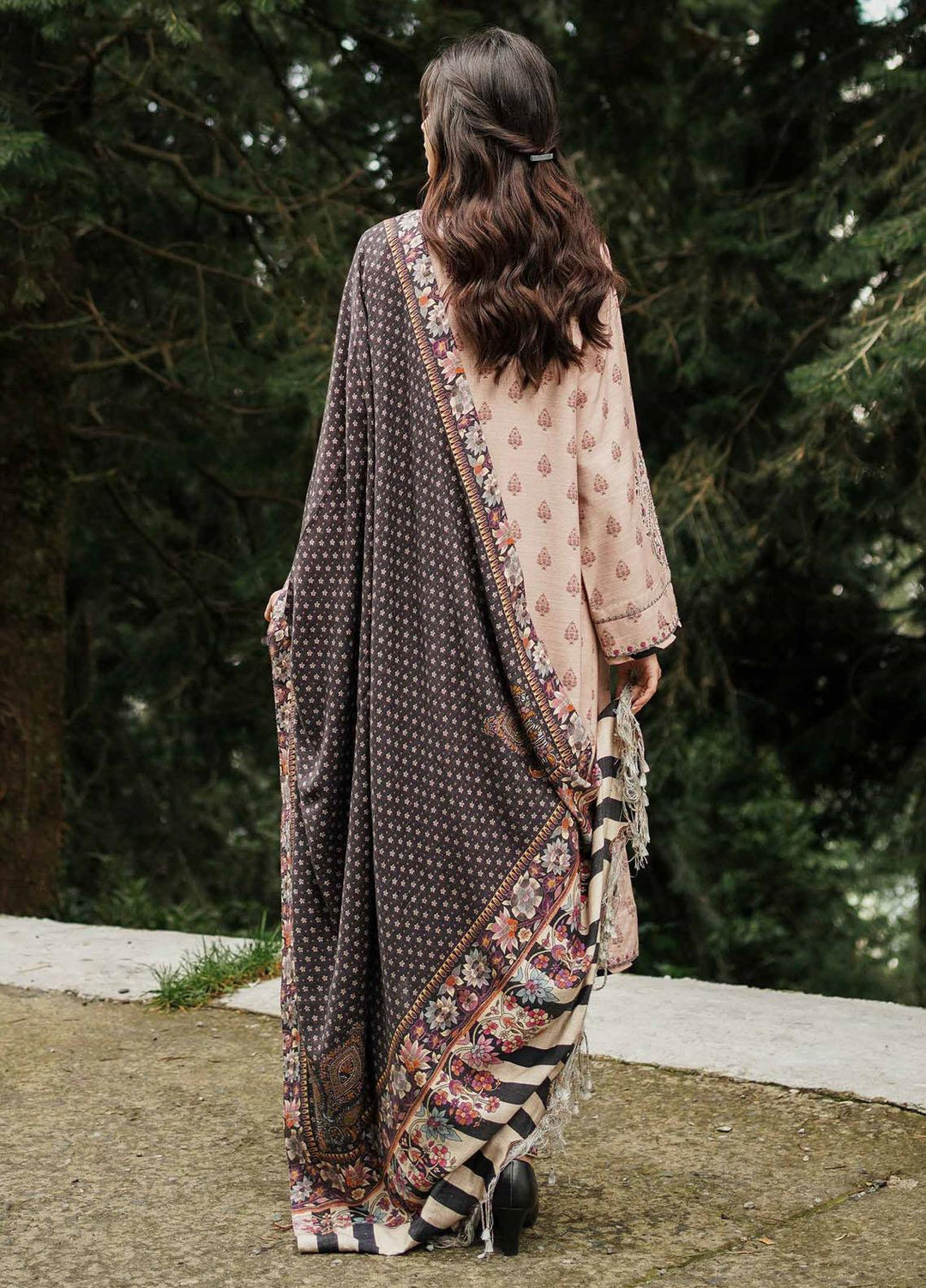 Coco By Zara Shahjahan Embroidered Mono Long Suits Unstitched 3 Piece CZS22W 3A - Winter Collection