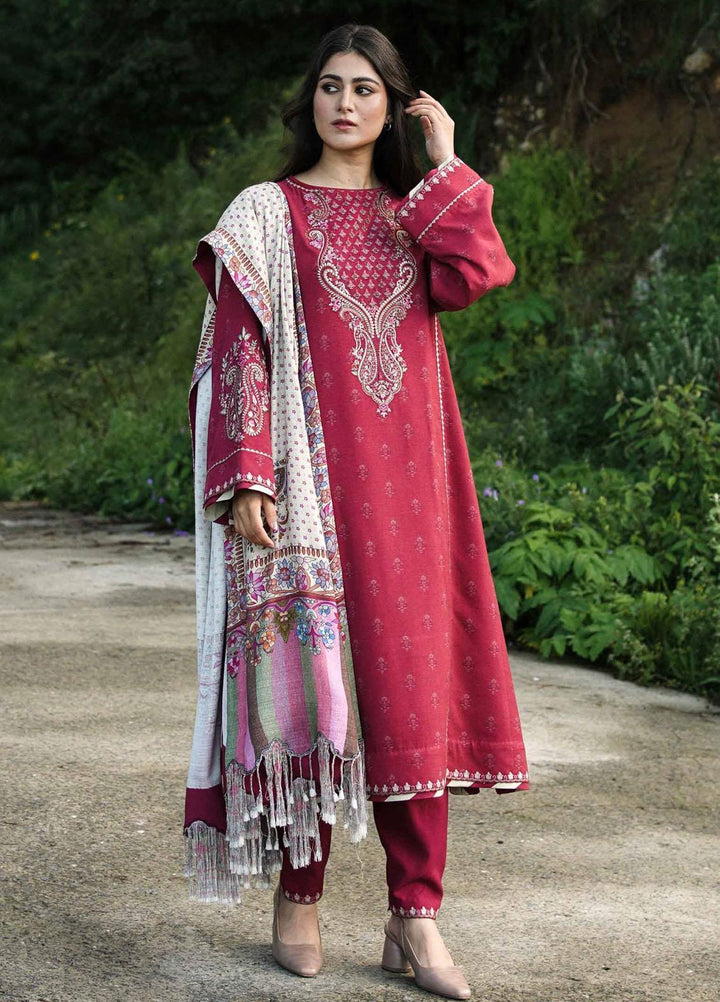 Coco By Zara Shahjahan Embroidered Mono Long Suits Unstitched 3 Piece CZS22W 3B - Winter Collection