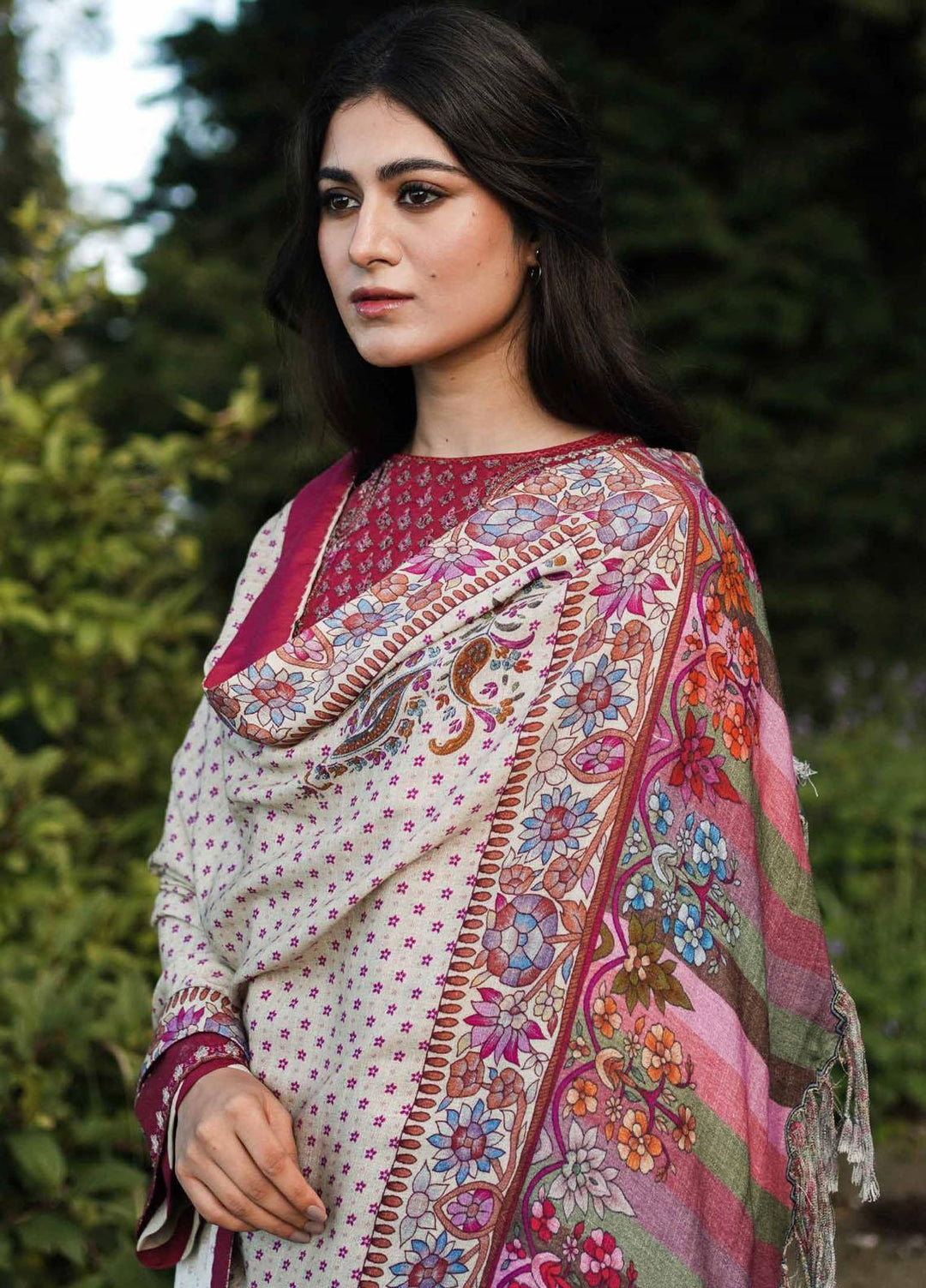 Coco By Zara Shahjahan Embroidered Mono Long Suits Unstitched 3 Piece CZS22W 3B - Winter Collection