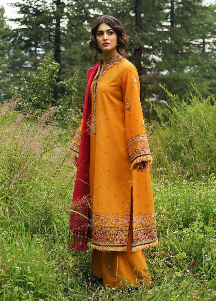 Coco By Zara Shahjahan Embroidered Mono Long Suits Unstitched 3 Piece CZS22W 6A - Winter Collection