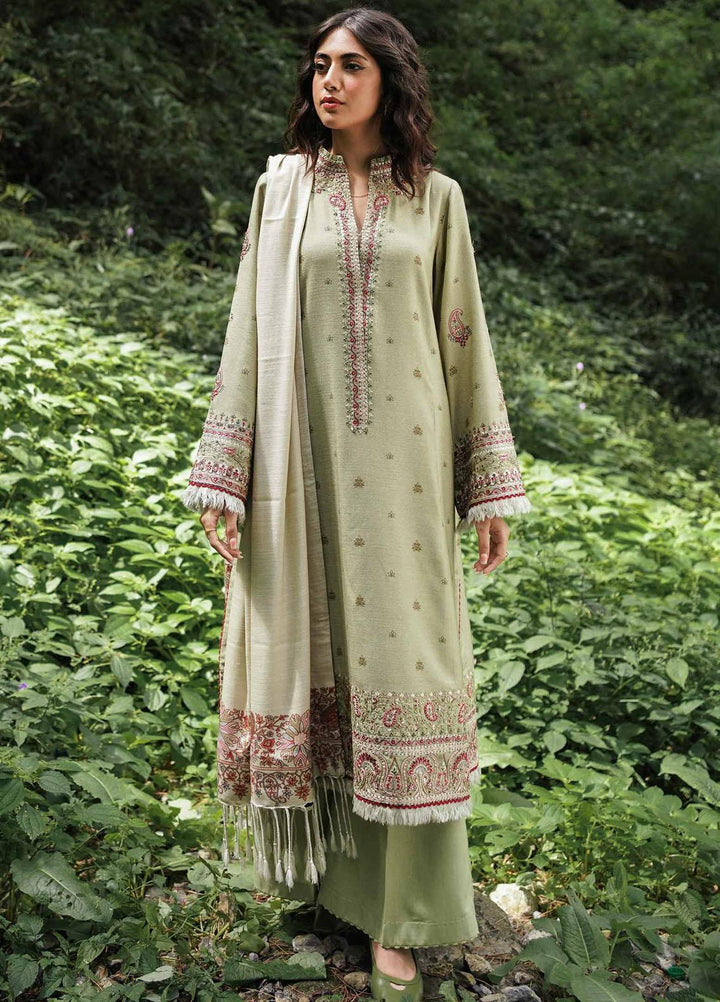 Coco By Zara Shahjahan Embroidered Mono Long Suits Unstitched 3 Piece CZS22W 6B - Winter Collection