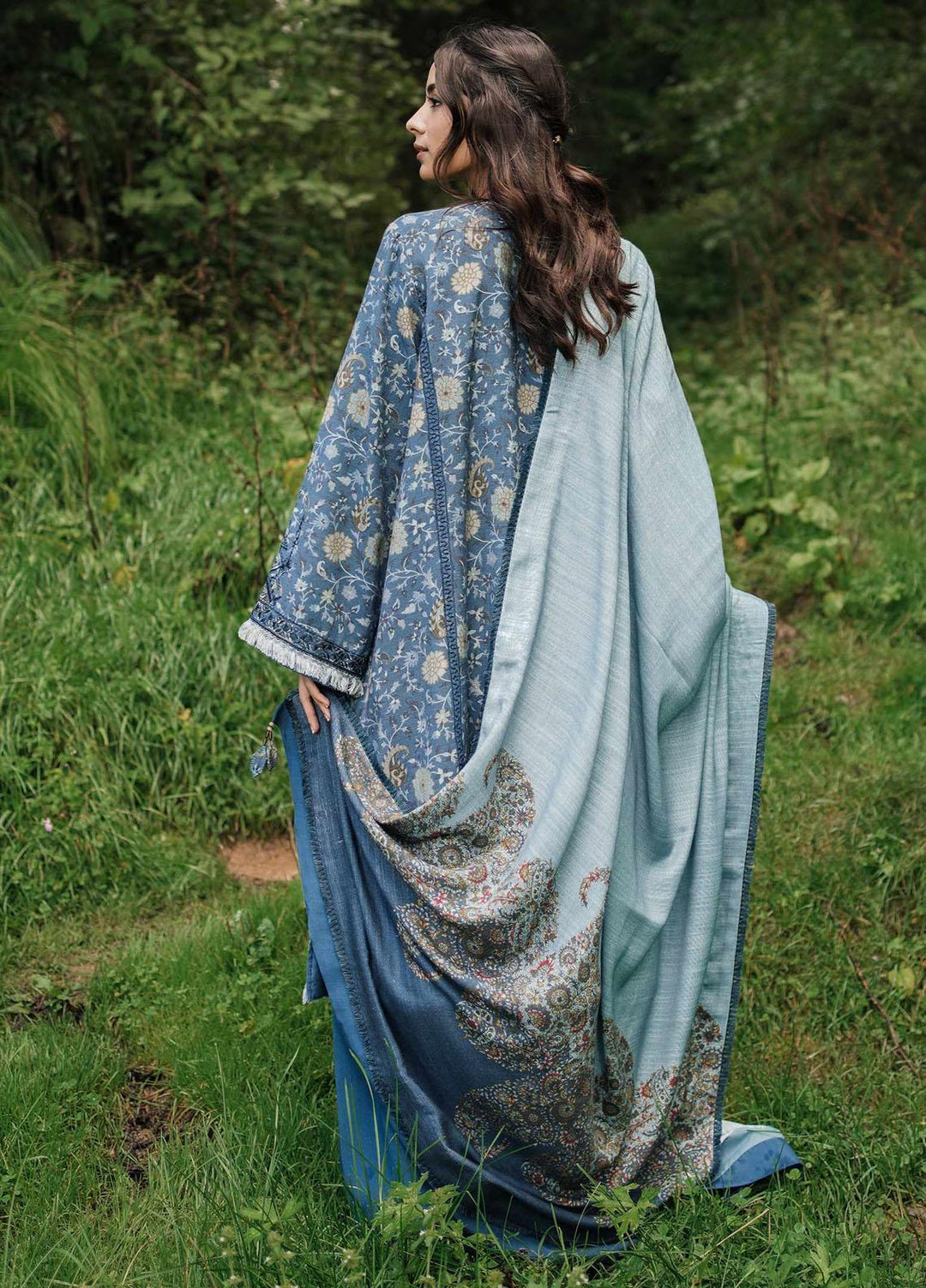 Coco By Zara Shahjahan Embroidered Mono Long Suits Unstitched 3 Piece CZS22W 8A - Winter Collection