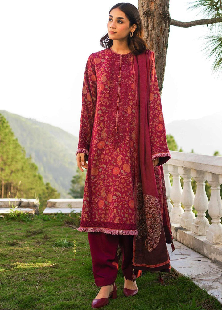 Coco By Zara Shahjahan Embroidered Mono Long Suits Unstitched 3 Piece CZS22W 8B - Winter Collection