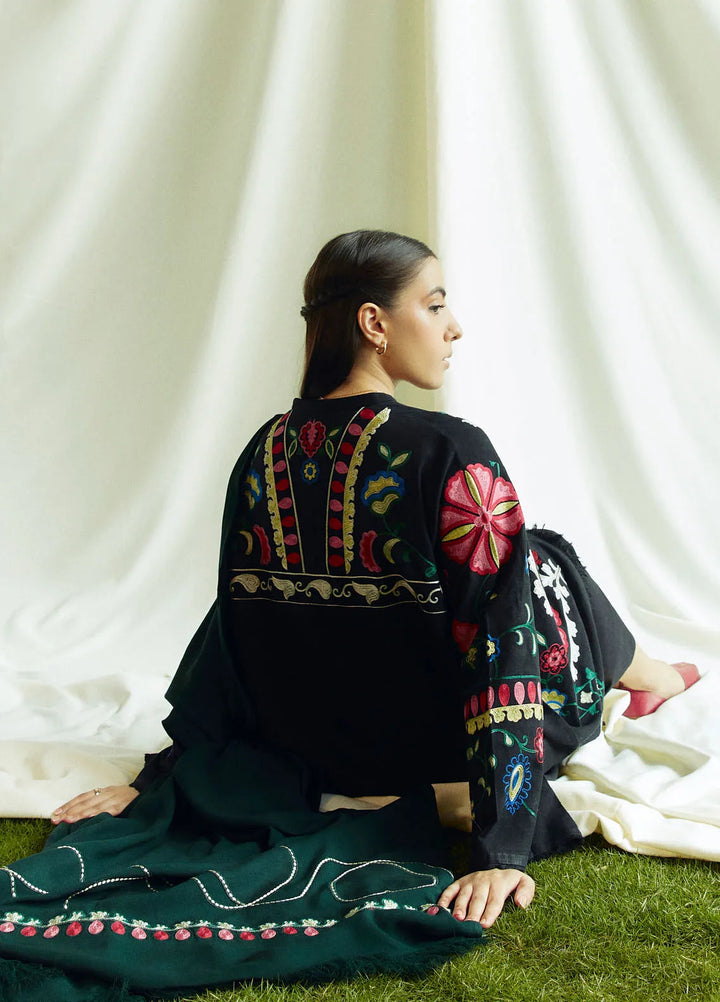 Coco by Zara Shahjahan Embroidered Suits Unstitched 3 Piece CZS24W D1B Moonstone - Winter Collection