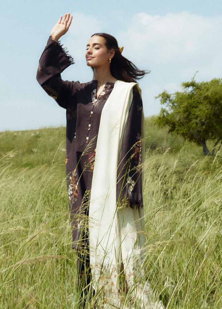 Coco by Zara Shahjahan Embroidered Suits Unstitched 3 Piece CZS24W D2A Citrine - Winter Collection