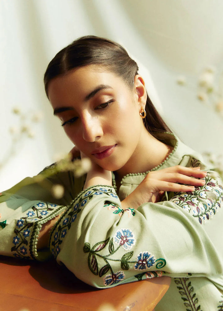 Coco by Zara Shahjahan Embroidered Suits Unstitched 3 Piece CZS24W D3B Pearl - Winter Collection