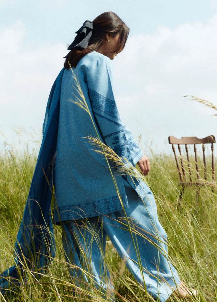 Coco by Zara Shahjahan Embroidered Suits Unstitched 3 Piece CZS24W D4A Topaz - Winter Collection