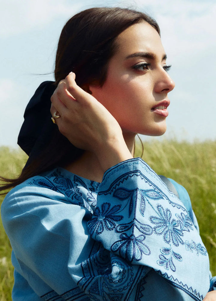 Coco by Zara Shahjahan Embroidered Suits Unstitched 3 Piece CZS24W D4A Topaz - Winter Collection