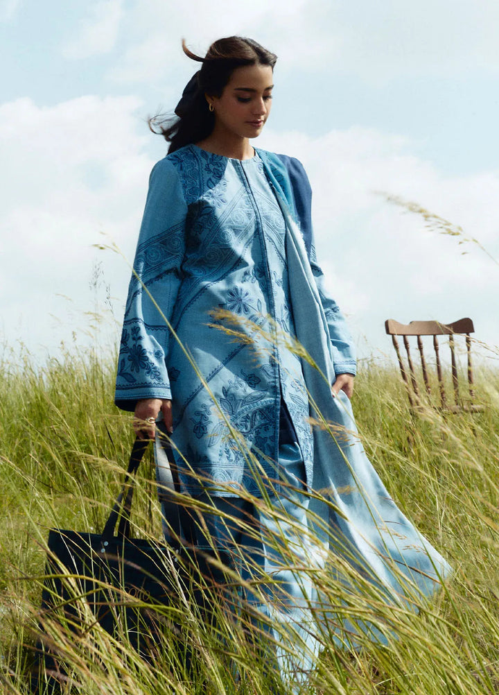 Coco by Zara Shahjahan Embroidered Suits Unstitched 3 Piece CZS24W D4A Topaz - Winter Collection