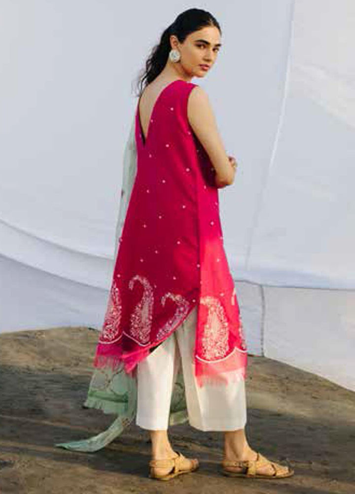 Coco By Zara Shahjahan Embroidered Schiffli Suits Unstitched 3 Piece CZS20L 1-A - Spring/Summer Collection