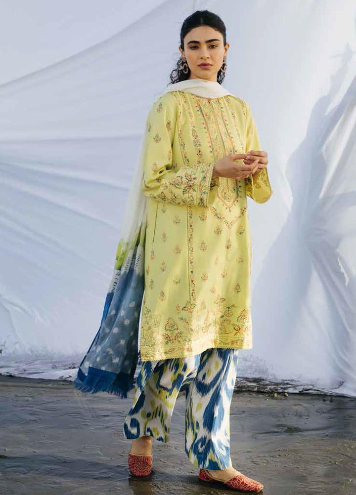 Coco By Zara Shahjahan Embroidered Lawn Suits Unstitched 3 Piece CZS20L 10-A - Spring/Summer Collection