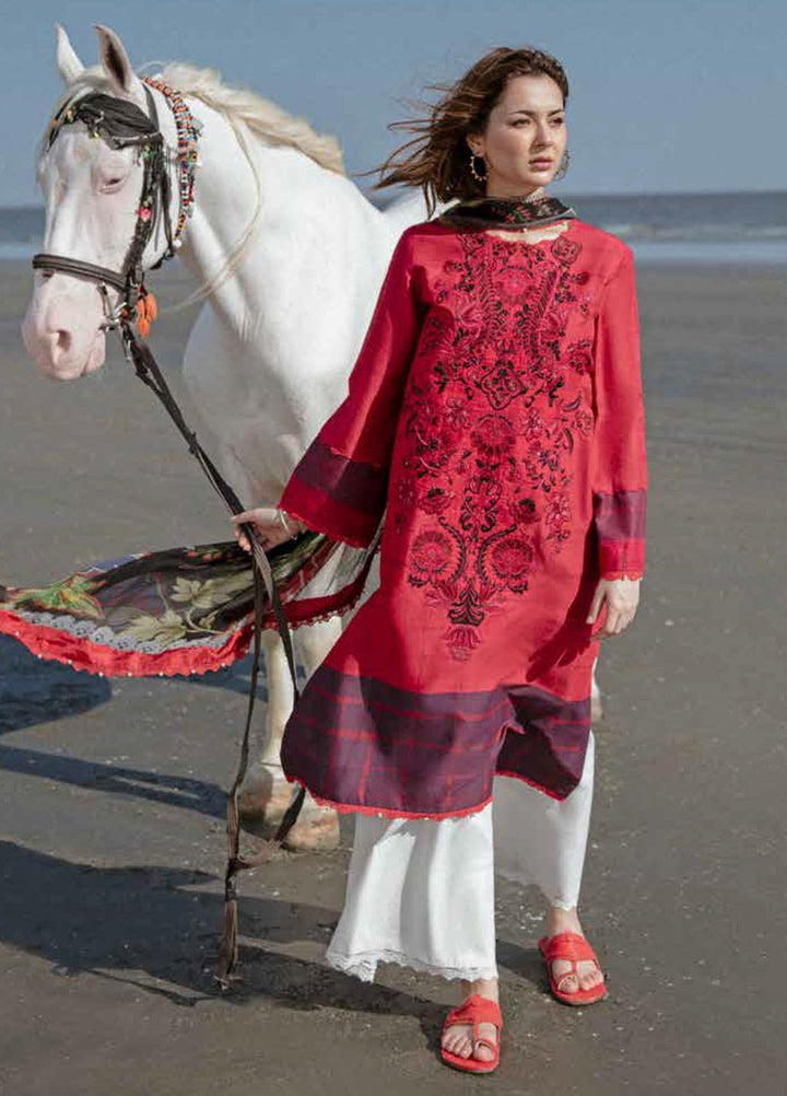 Coco By Zara Shahjahan Embroidered Lawn Suits Unstitched 3 Piece CZS20L 3-A - Spring/Summer Collection