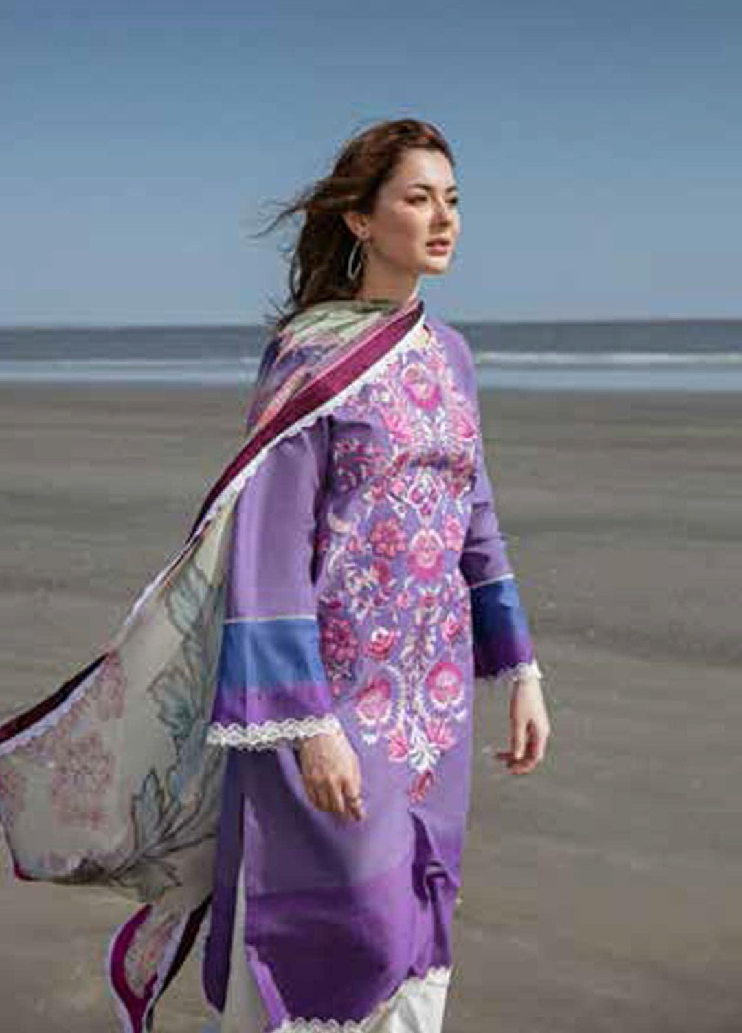 Coco By Zara Shahjahan Embroidered Lawn Suits Unstitched 3 Piece CZS20L 3-B - Spring/Summer Collection