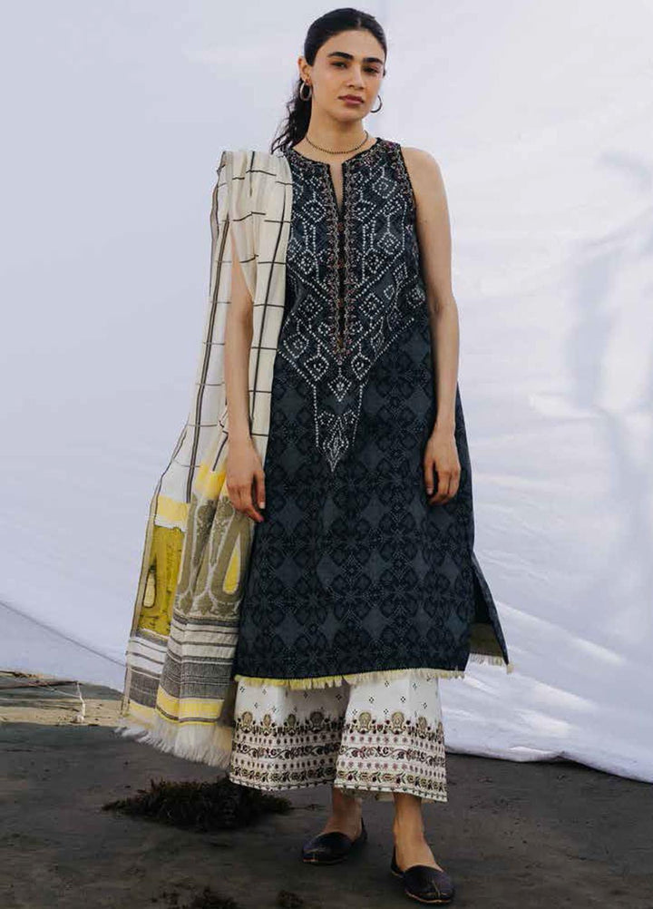Coco By Zara Shahjahan Embroidered Lawn Suits Unstitched 3 Piece CZS20L 4-A - Spring/Summer Collection