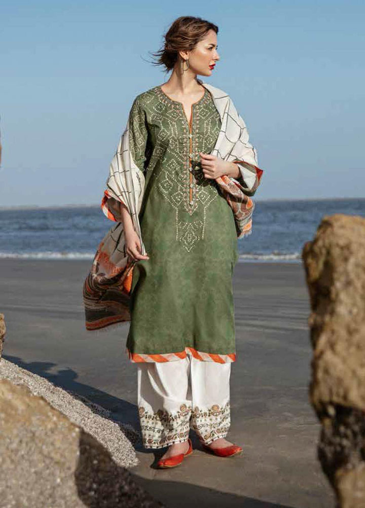 Coco By Zara Shahjahan Embroidered Lawn Suits Unstitched 3 Piece CZS20L 4-B - Spring/Summer Collection