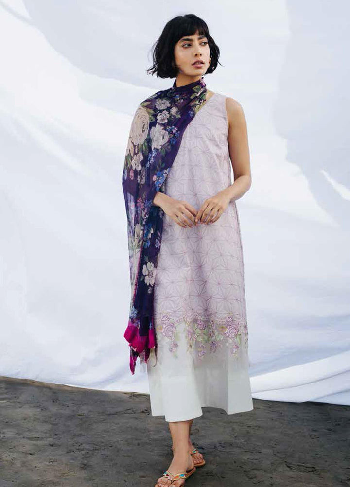 Coco By Zara Shahjahan Embroidered Lawn Suits Unstitched 3 Piece CZS20L 6-A - Spring/Summer Collection