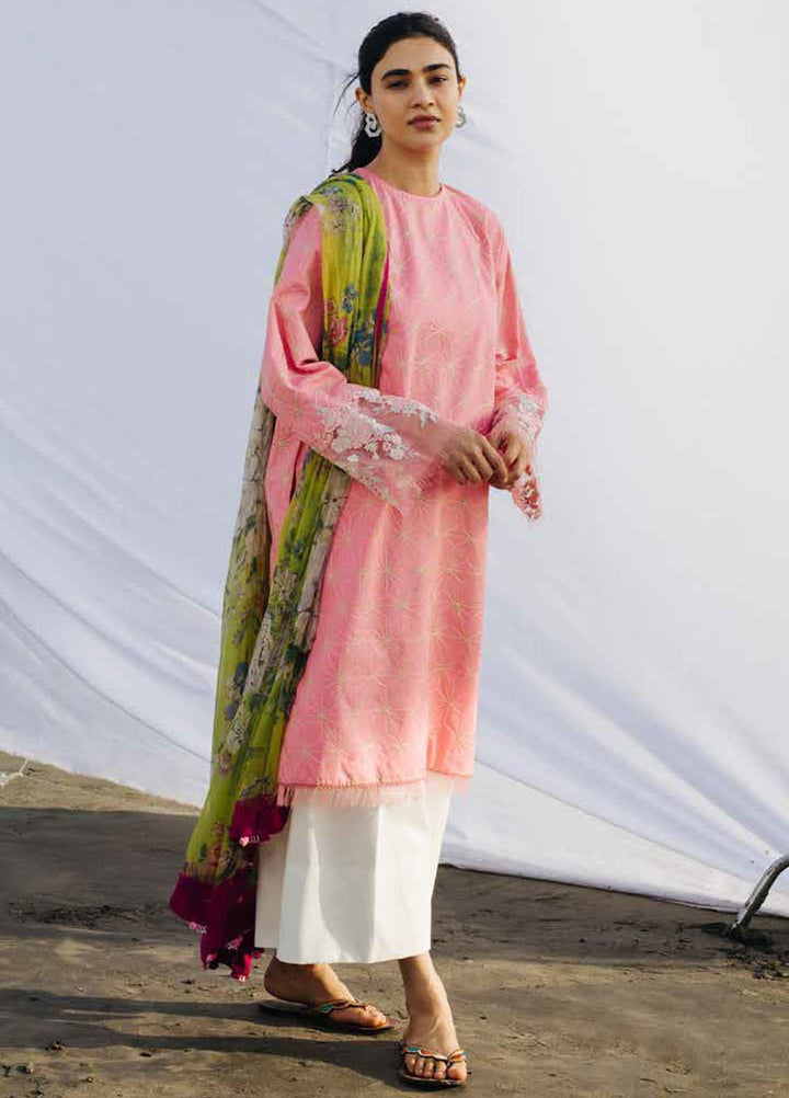 Coco By Zara Shahjahan Embroidered Lawn Suits Unstitched 3 Piece CZS20L 6-B - Spring/Summer Collection