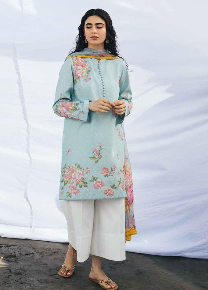Coco By Zara Shahjahan Embroidered Lawn Suits Unstitched 3 Piece CZS20L 7-B - Spring/Summer Collection