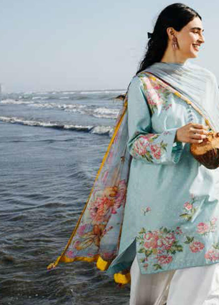 Coco By Zara Shahjahan Embroidered Lawn Suits Unstitched 3 Piece CZS20L 7-B - Spring/Summer Collection