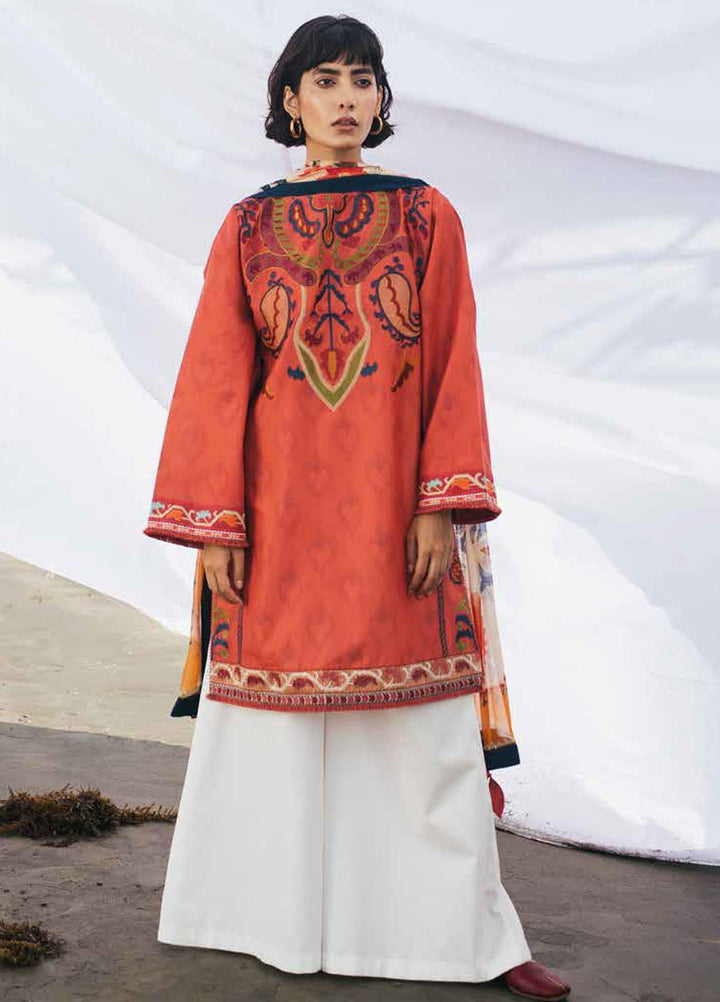 Coco By Zara Shahjahan Embroidered Lawn Suits Unstitched 3 Piece CZS20L 8-A - Spring/Summer Collection