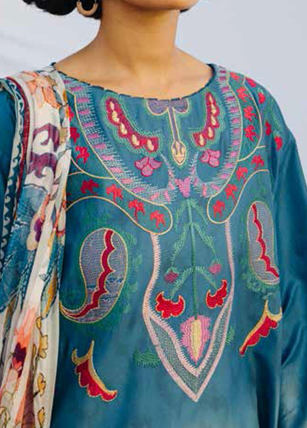 Coco By Zara Shahjahan Embroidered Lawn Suits Unstitched 3 Piece CZS20L 8-B - Spring/Summer Collection