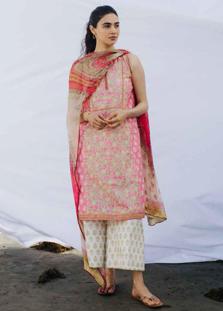 Coco By Zara Shahjahan Embroidered Lawn Suits Unstitched 3 Piece CZS20L 9-A - Spring/Summer Collection