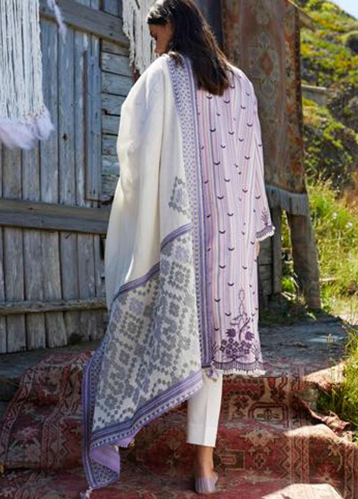 Coco By Zara Shahjahan Embroidered Lawn Suits Unstitched 3 Piece CZS21L 03B - Luxury Collection