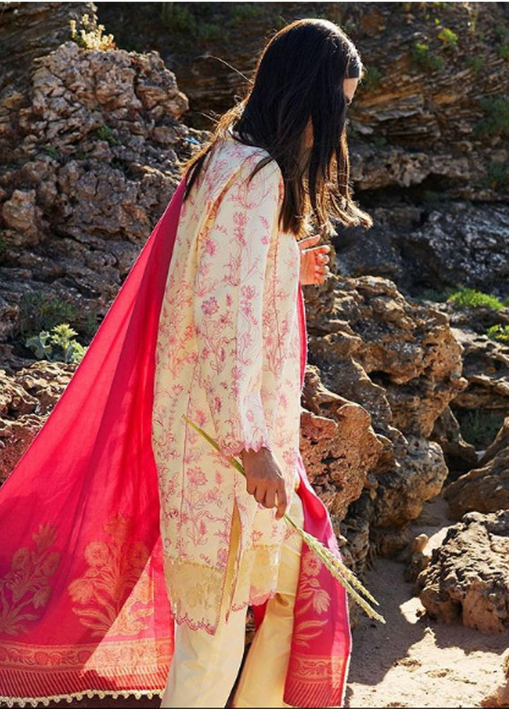 Coco By Zara Shahjahan Embroidered Lawn Suits Unstitched 3 Piece CZS21L 05A - Luxury Collection