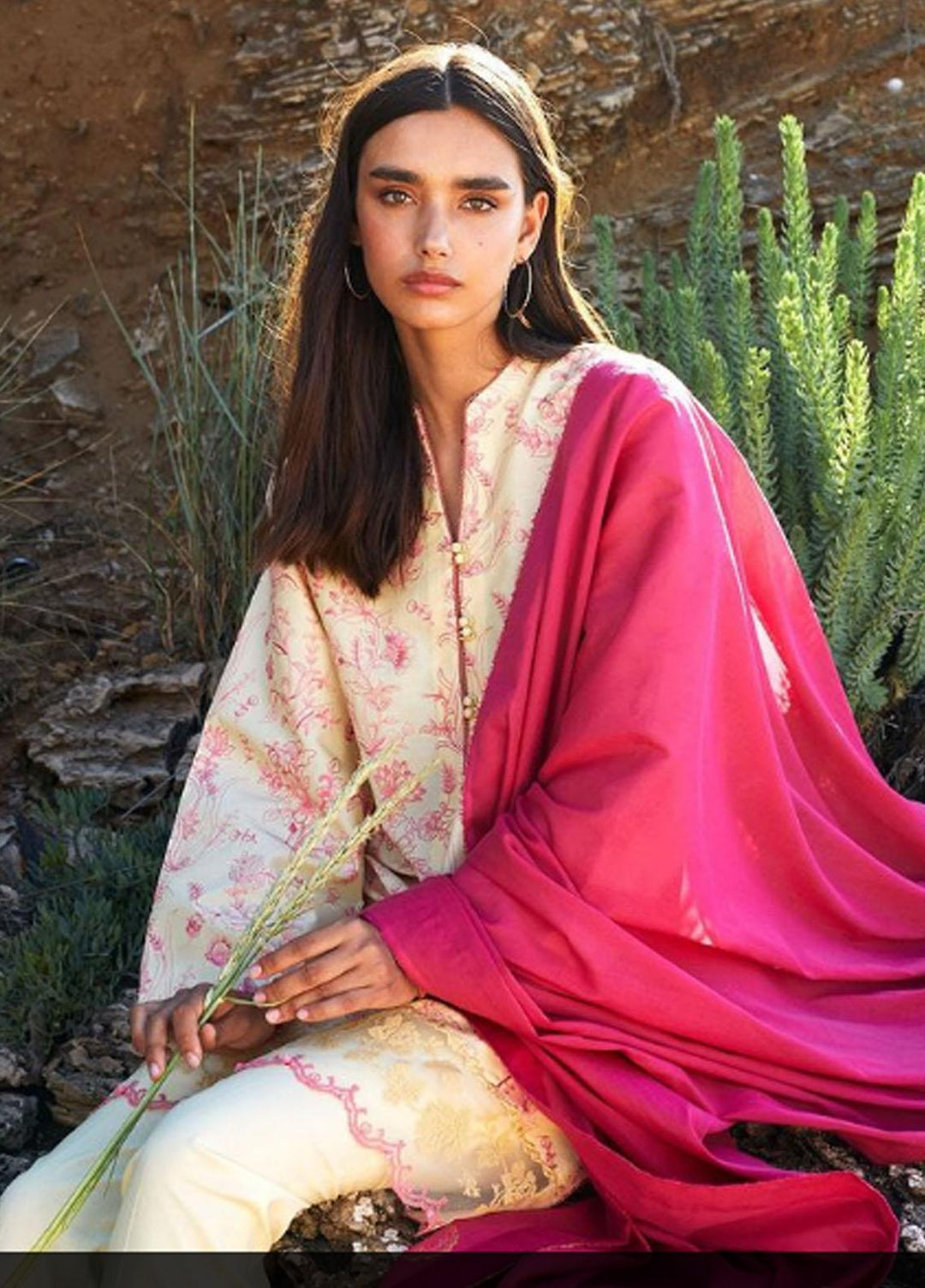 Coco By Zara Shahjahan Embroidered Lawn Suits Unstitched 3 Piece CZS21L 05A - Luxury Collection