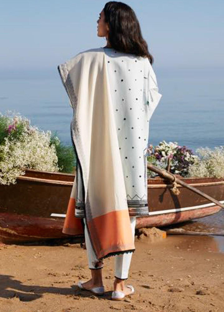 Coco By Zara Shahjahan Embroidered Lawn Suits Unstitched 3 Piece CZS21L 07B - Luxury Collection