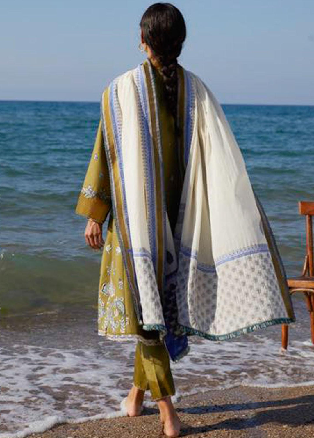 Coco By Zara Shahjahan Embroidered Lawn Suits Unstitched 3 Piece CZS21L 08A - Luxury Collection