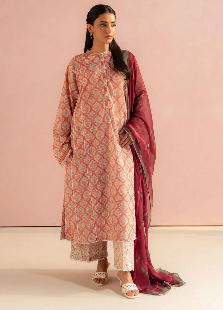 Coco by Zara Shahjahan Printed Lawn Suit Unstitched 3 Piece CZS25P D 10A-Amaya - Summer Collection