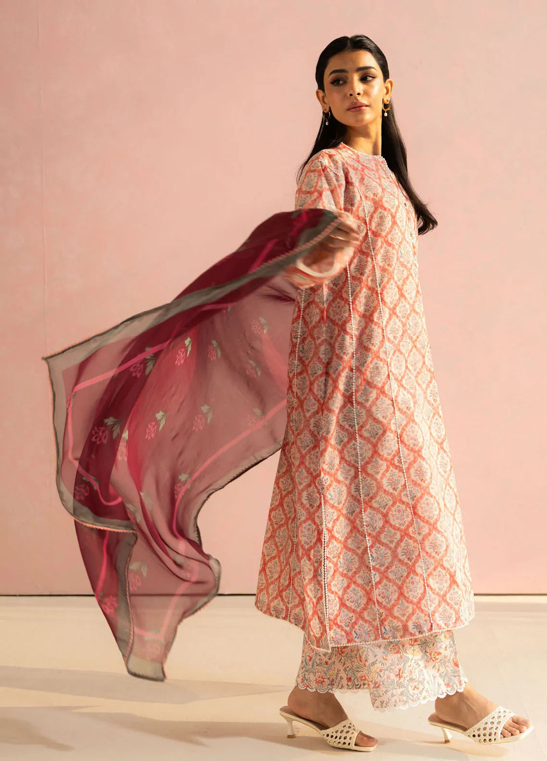 Coco by Zara Shahjahan Printed Lawn Suit Unstitched 3 Piece CZS25P D 10A-Amaya - Summer Collection