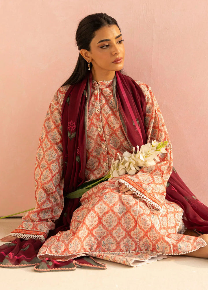 Coco by Zara Shahjahan Printed Lawn Suit Unstitched 3 Piece CZS25P D 10A-Amaya - Summer Collection