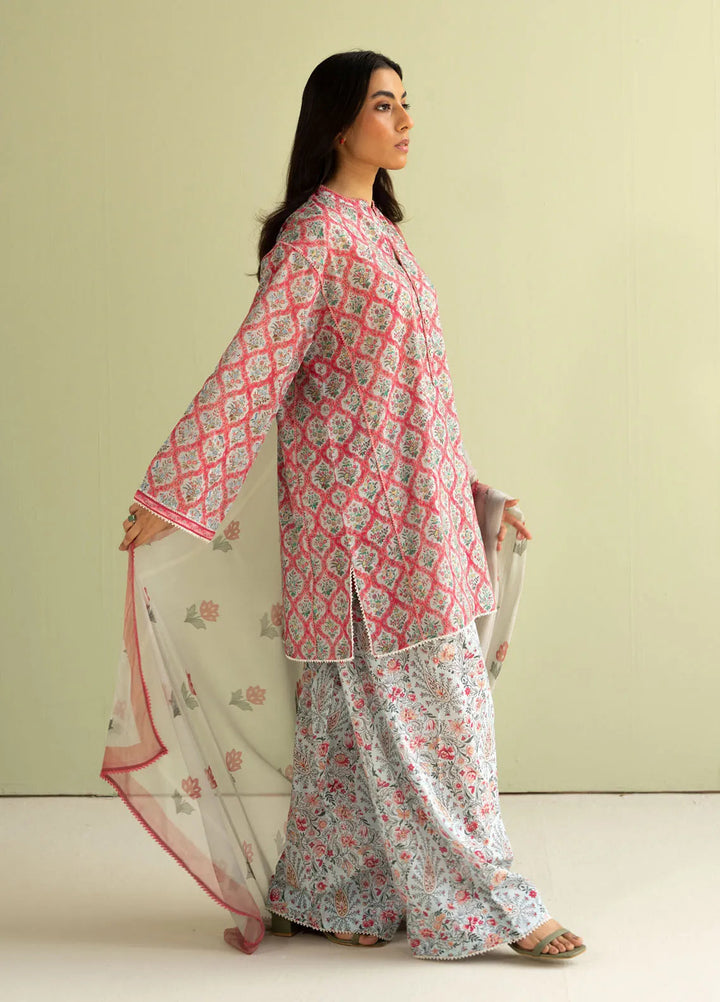 Coco by Zara Shahjahan Printed Lawn Suit Unstitched 3 Piece CZS25P D 10B-Amaya - Summer Collection