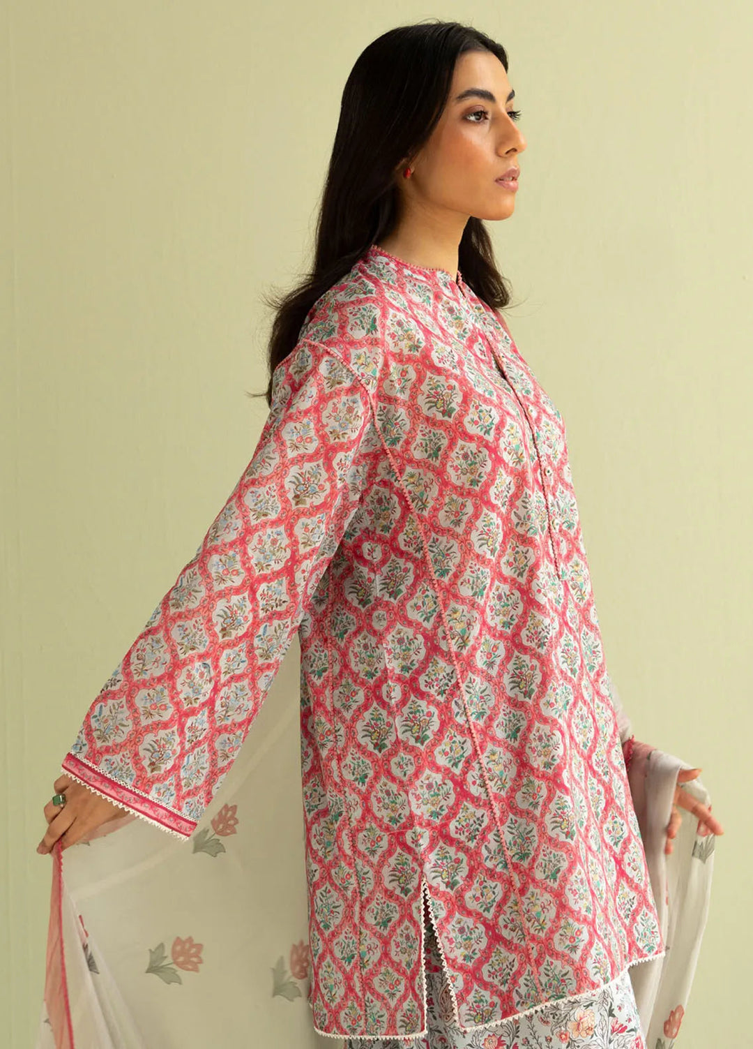 Coco by Zara Shahjahan Printed Lawn Suit Unstitched 3 Piece CZS25P D 10B-Amaya - Summer Collection