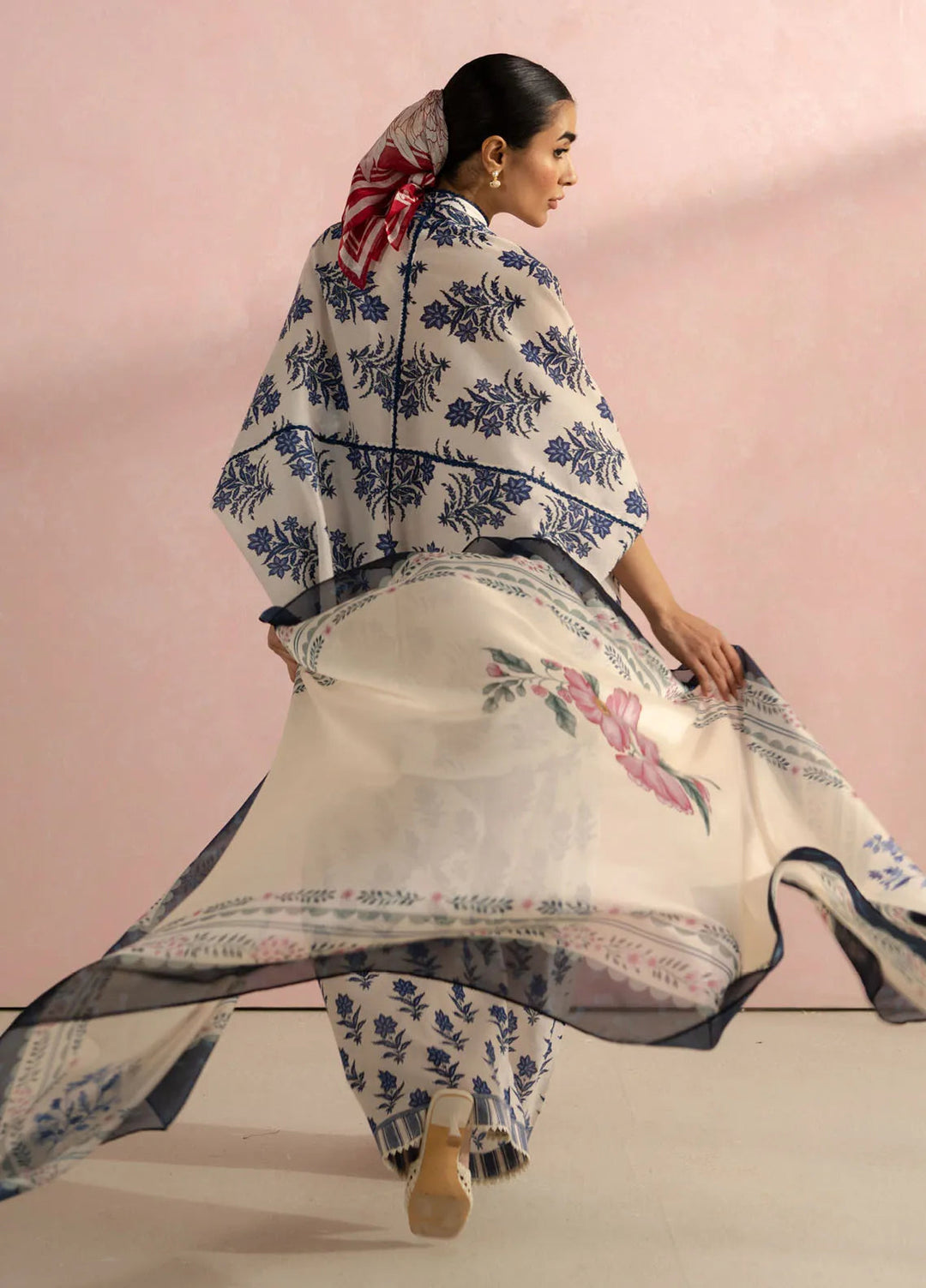 Coco by Zara Shahjahan Printed Lawn Suit Unstitched 3 Piece CZS25P D 1A-Amari - Summer Collection