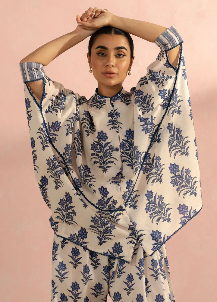 Coco by Zara Shahjahan Printed Lawn Suit Unstitched 3 Piece CZS25P D 1A-Amari - Summer Collection