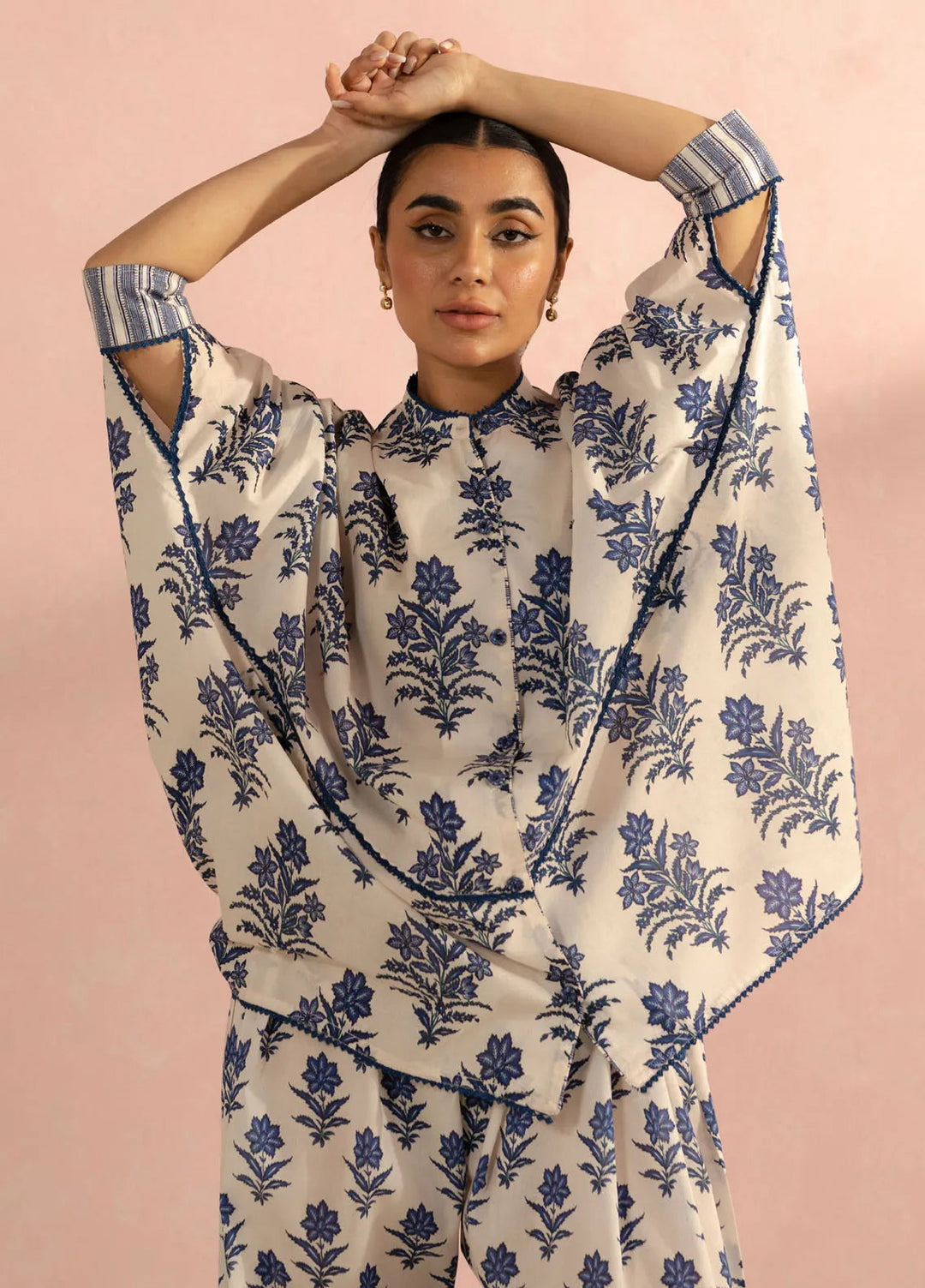 Coco by Zara Shahjahan Printed Lawn Suit Unstitched 3 Piece CZS25P D 1A-Amari - Summer Collection