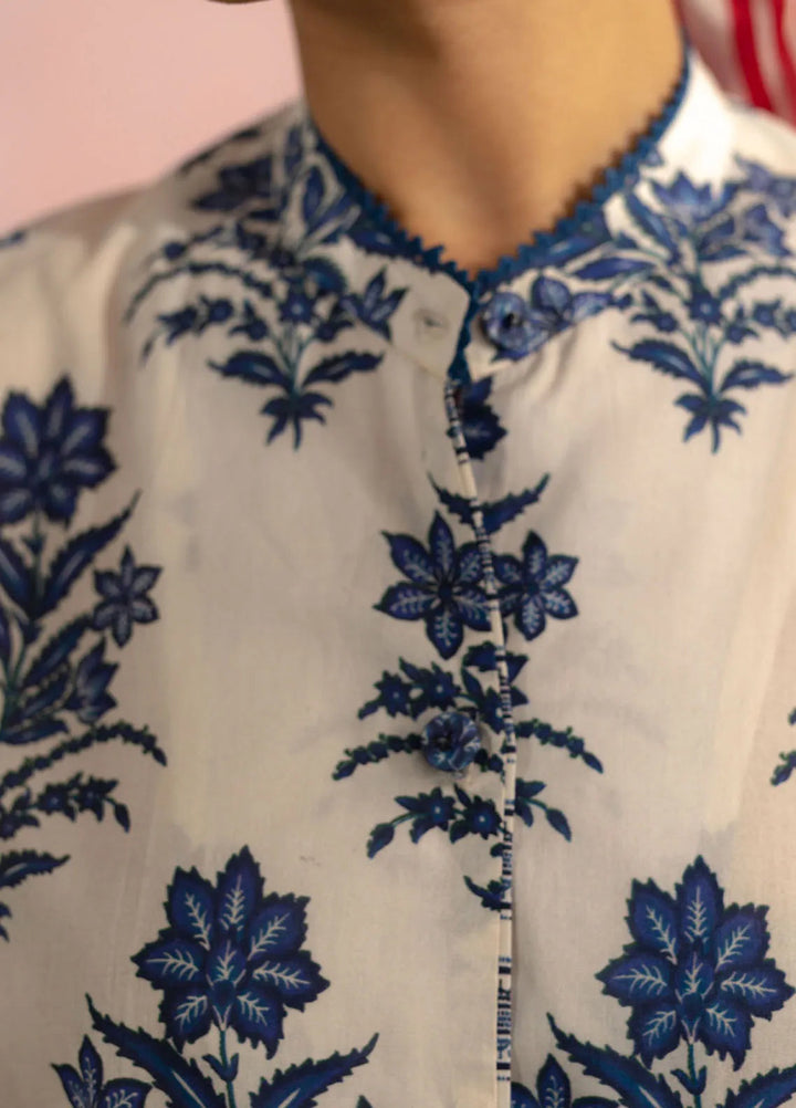 Coco by Zara Shahjahan Printed Lawn Suit Unstitched 3 Piece CZS25P D 1A-Amari - Summer Collection