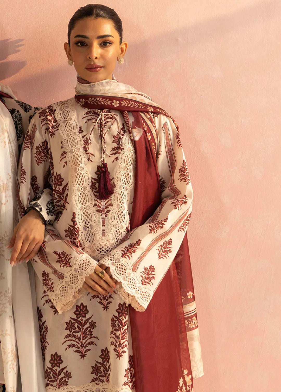 Coco by Zara Shahjahan Printed Lawn Suit Unstitched 3 Piece CZS25P D 1B-Amari - Summer Collection