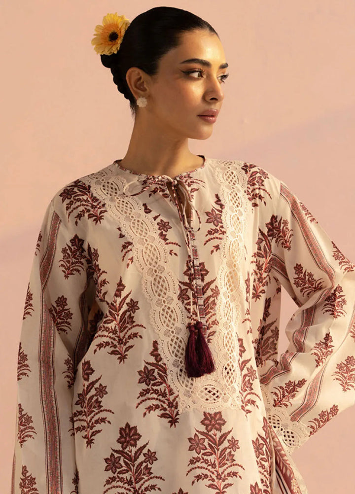 Coco by Zara Shahjahan Printed Lawn Suit Unstitched 3 Piece CZS25P D 1B-Amari - Summer Collection