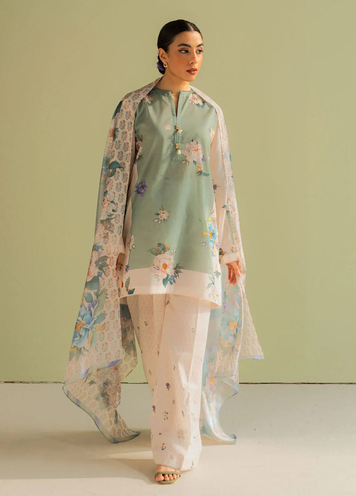 Coco by Zara Shahjahan Printed Lawn Suit Unstitched 3 Piece CZS25P D 2A-Sofia - Summer Collection