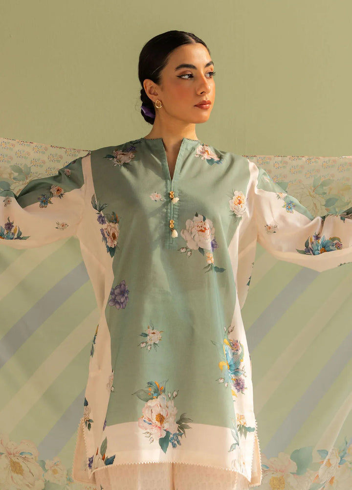 Coco by Zara Shahjahan Printed Lawn Suit Unstitched 3 Piece CZS25P D 2A-Sofia - Summer Collection